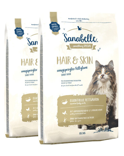 BOSCH Sanabelle hair&skin - pour améliorer l'état du pelage - 20 kg (2 x 10 kg)