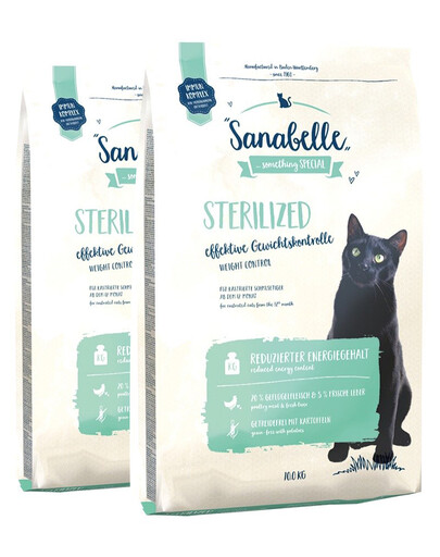 BOSCH Sanabelle sterilized - pour les chats après castration ou stérilisation - 20 kg (2 x 10 kg)
