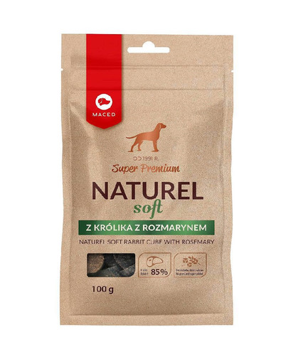 MACED Super Premium Naturel Soft Friandises pour chiens au lapin et au romarin 100g