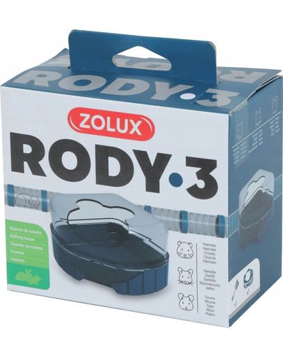 ZOLUX Toilette hamster RODY3 bleue