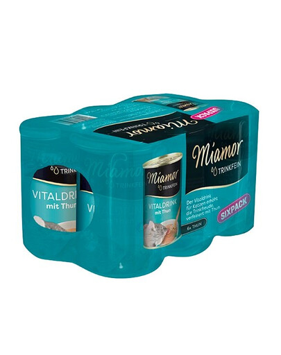 MIAMOR Trinkfein Soupe de thon pour chats 24 x 135 ml