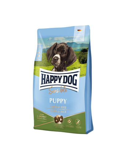 HAPPY DOG Sensible Puppy Lamb&Rice Aliment sec avec agneau et riz pour chiots 20 kg (2x10 kg)