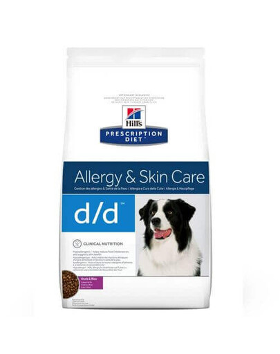 HILL'S Prescription Diet d/d Food Sensitivites Duck & Rice Aliment vétérinaire pour les chiens souffrant d'allergies 24 kg (2x12 kg)