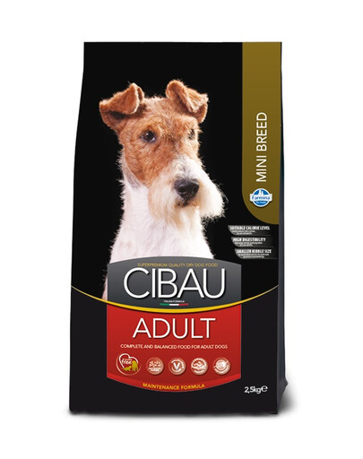 FARMINA Cibau Adult Mini - pour chiens adultes de petites races - 2,5 kg