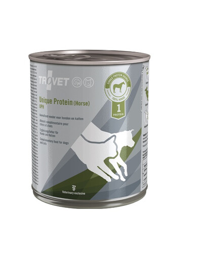 TROVET Unique Protein Horse UPH Aliment complémentaire pour chiens et chats avec cheval 12x800 g