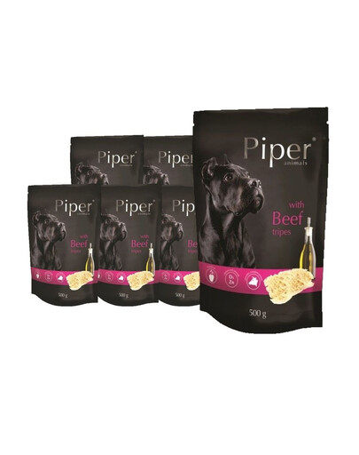 DOLINA NOTECI Piper Aliment humide avec tripes de bœuf pour chiens adultes 10x500 g