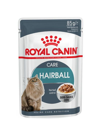 ROYAL CANIN Hairball Care Aliment humide pour chats pour aider à réduire la formation de boules de poils 48x85 g
