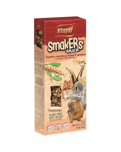 VITAPOL Smakers pour les rongeurs au yaourt et au pissenlit 2 pcs.