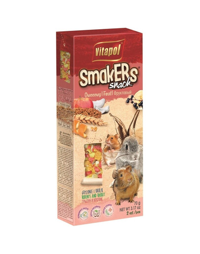 VITAPOL Smakers pour rongeurs - fruité 2 pcs.