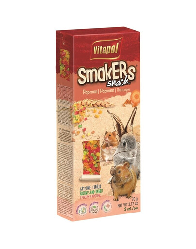 VITAPOL Smakers pour les rongeurs - maïs soufflé 2 pcs.