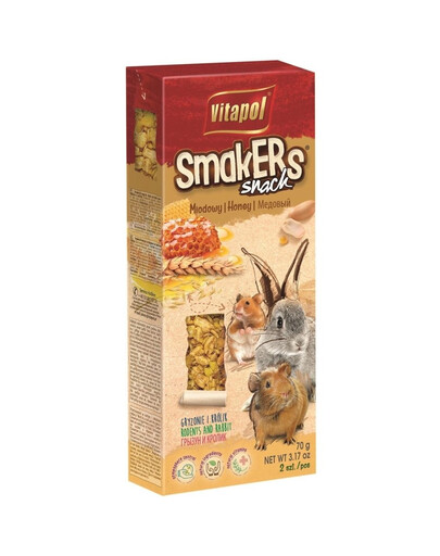 VITAPOL Smakers pour les rongeurs - miel 2 pcs.