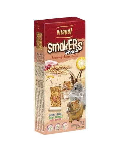 VITAPOL Smakers pour les rongeurs - bacon 2 pcs.
