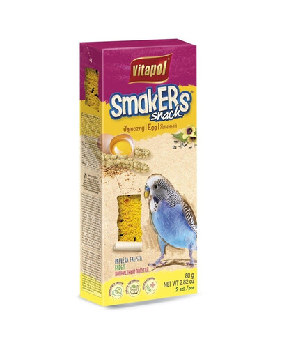 VITAPOL Smakers pour une perruche - œuf 2 pièces 90 g