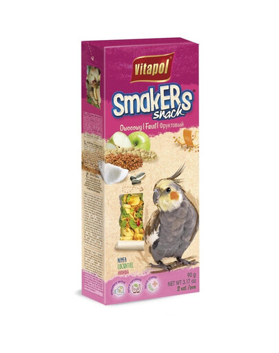 VITAPOL Smakers pour les nymphes - fruité 2 pièces 90 g