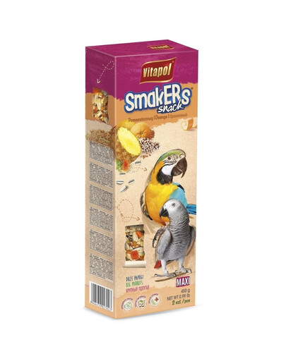 VITAPOL Smakers Pour grands perroquets - Orange
