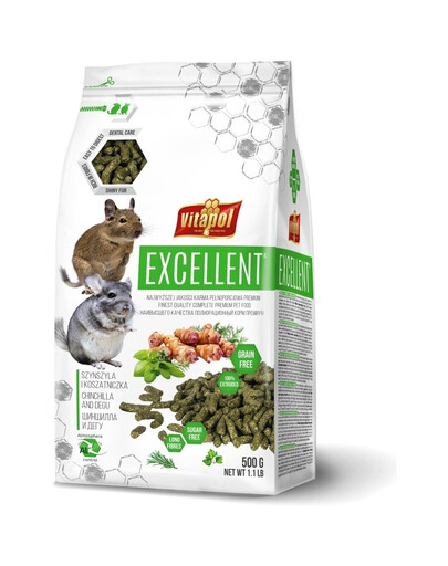 VITAPOL Excellent Aliment complet pour chinchilla et gerbille 500 g