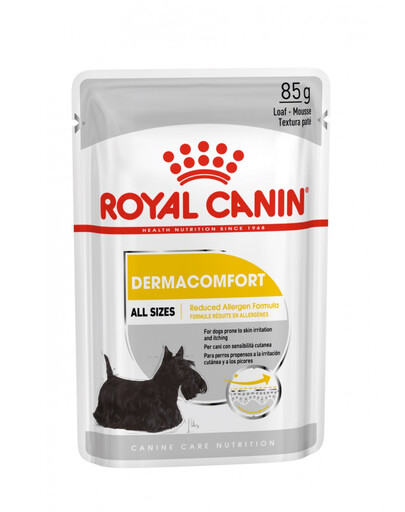 ROYAL CANIN Dermacomfort Aliment humide pour chiens adultes sujets aux irritations cutanées et aux démangeaisons 24x85 g