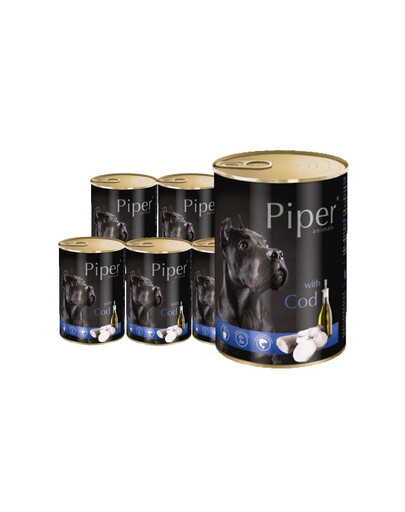 DOLINA NOTECI PIPER - pâtée de morue pour chiens adultes - 24 x 400 g