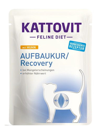 KATTOVIT Feline Diet Recovery Chicken - Poulet pour la récupération nutritionnelle pendant la convalescence - 85 g
