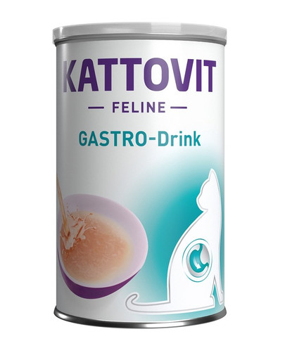 KATTOVIT Cat Diet Drinks Gastro drink - bouillon de viande pour chats atteints de troubles gastro-intestinaux - 135 ml