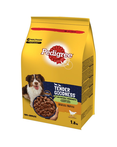 PEDIGREE Tender Goodness 1,8 kg aliment complet semi-humide riche en volaille pour chiens adultes