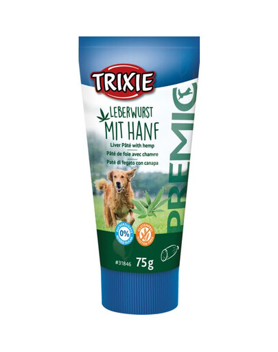 TRIXIE PREMIO Pâté de foie au chanvre pour chiens 75 g