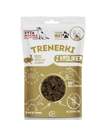 SYTA MICHA Friandises d'entraînement au lapin pour chien 80g