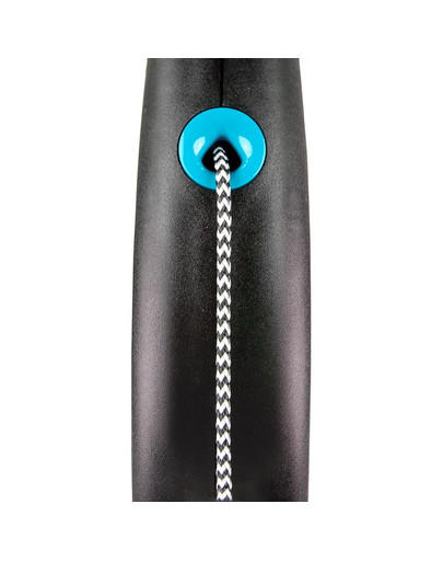 FLEXI Laisse automatique Black Design XS Corde 3m Bleu
