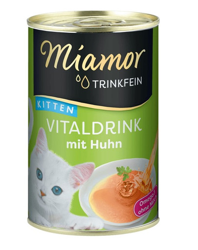 MIAMOR Trinkfein Soupe de poulet pour chatons 135 g