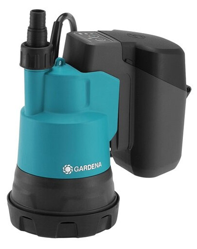 GARDENA Pompe submersible sans fil pour eau propre 2000/2 18V P4A avec batterie rechargeable