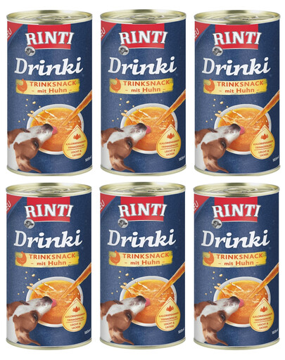 RINTI Drinki - boisson au poulet - 6x185 ML