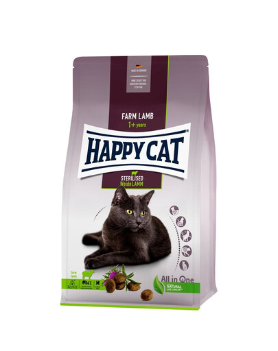 HAPPY CAT Sterilised Agneau de 10 kg pour les chats stérilisés