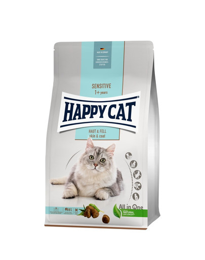 HAPPY CAT Sensitive Hair & Skin 4 kg soin de la peau et du pelage