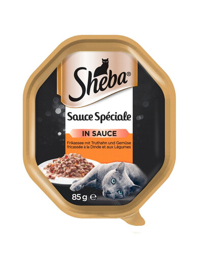 SHEBA Sauce Speciale 85g avec dinde et légumes