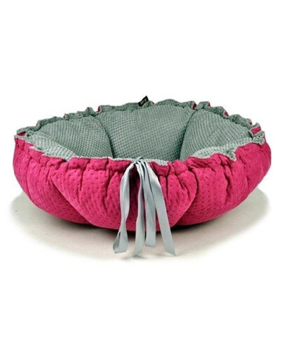 LAUREN DESIGN PREMIUM DAISY lit rose matelassé + gris
