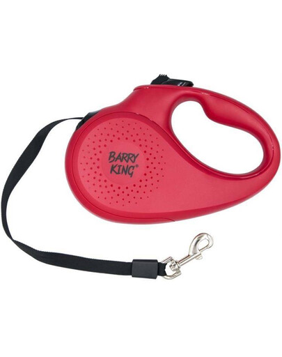 BARRY KING Laisse automatique pour chien rouge XS