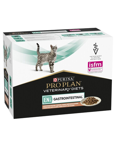 PURINA PRO PLAN Veterinary Diet Feline Gastrointestinal Saumon 10x85g