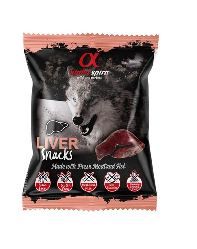 ALPHA SPIRIT DOG Liver Snacks - Friandises au foie de porc - 50g