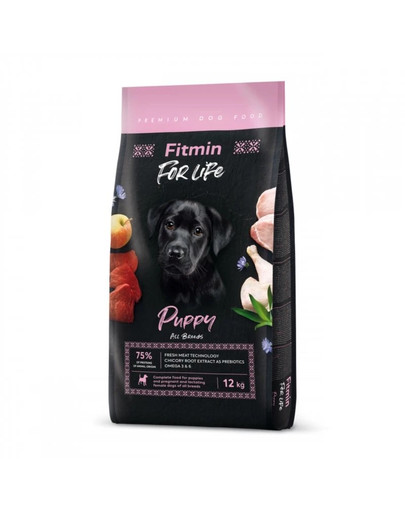 FITMIN Dog For Life Puppy nourriture pour chiots 12 kg