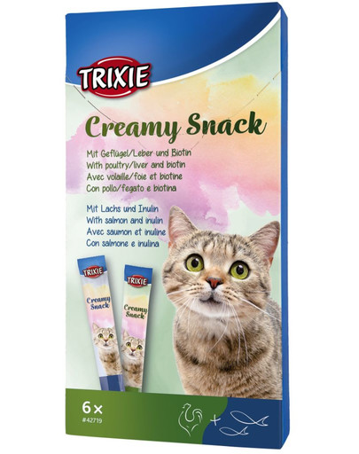 TRIXIE Snacks crémeux pour chats 6 pièces