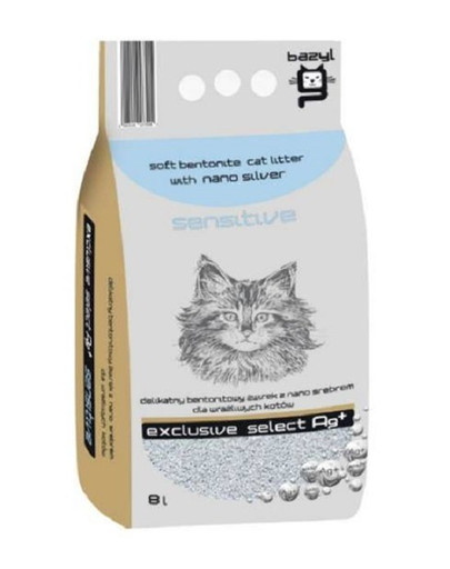 BAZYL Select Ag Sensitive 8 l litière pour chat sensible