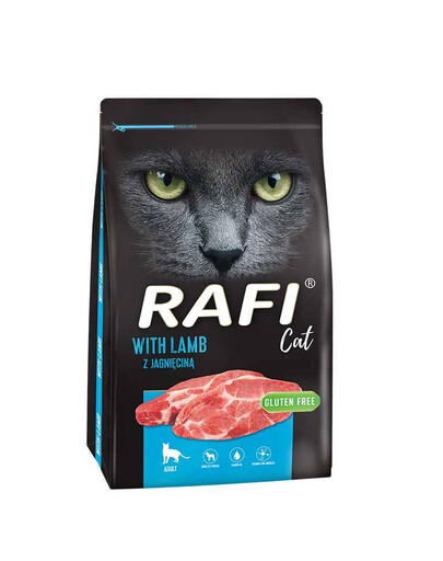 RAFI Chat - Nourriture complète pour chats adultes à l'agneau - 7 kg