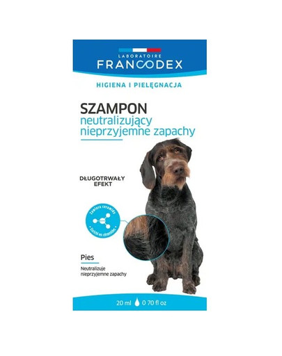 FRANCODEX Shampooing neutralisant les odeurs pour chiens Sachet 20 ml