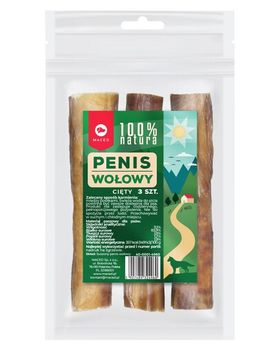 MACED Natural Coupe de pénis de bœuf 3 pièces