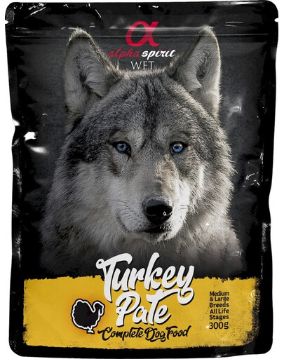 ALPHA SPIRIT Wet Pate Turkey Pâté de dinde pour chiens 300g
