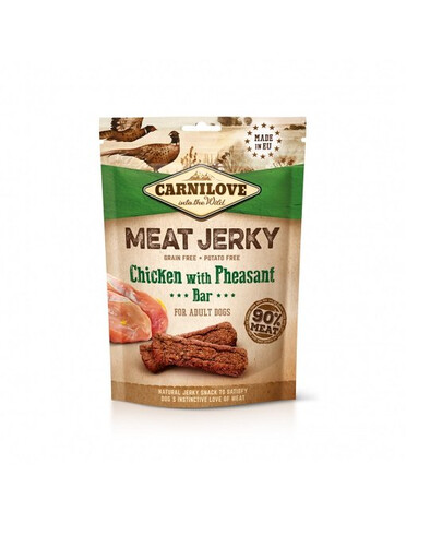 CARNILOVE Jerky Chicken with pheasant 100g poulet et faisan