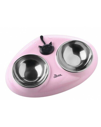 HUNTER Gamelle Double Moulins pour chat 2 x 150ml