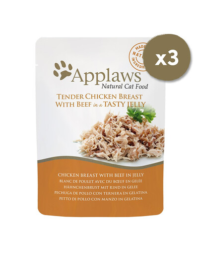 APPLAWS Cat Pouch Multipack Mix Selection in Jelly 12 x 70 g