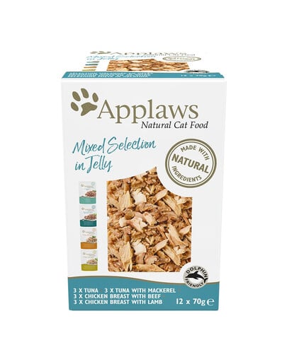 APPLAWS Cat Pouch Multipack Mix Selection in Jelly 12 x 70 g