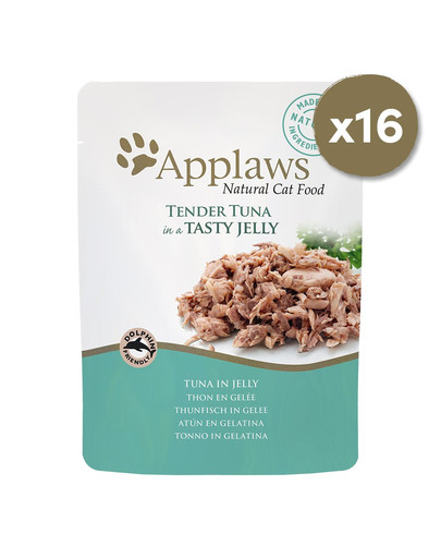 APPLAWS Cat Pouch Tuna in jelly 16 x 70 g